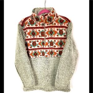 Simply southern turtle Sherpa pullover M